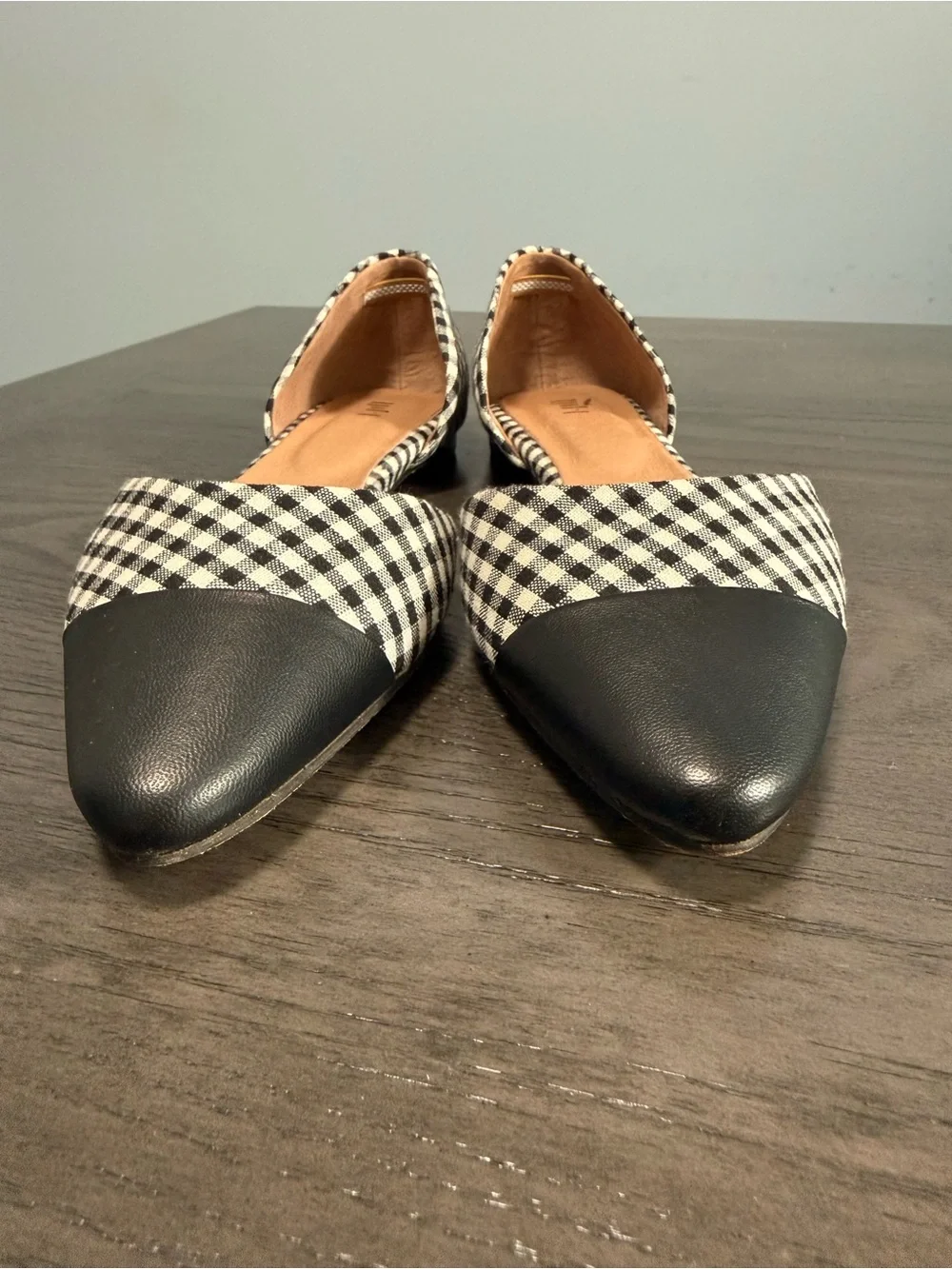 J.Jill Gingham Pointed Toe d’Orsay Flats – Women’s Size 10